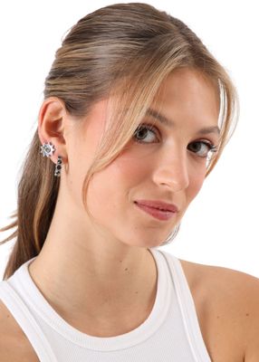 Imagen 2 del producto Set De Dos Aros Pegados Zeli Plateado Id