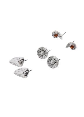 Set de 3 aros Jose Plateado ID