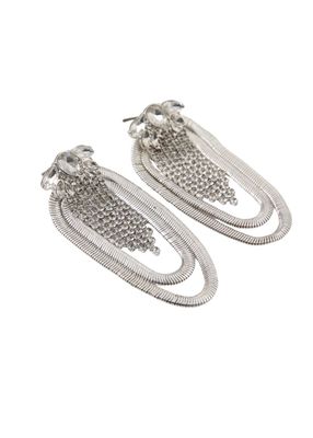 Imagen 1 del producto Aros Largo Plateado Rock In Humana