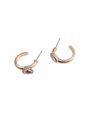 Aros Argolla Stone Dorado Humana