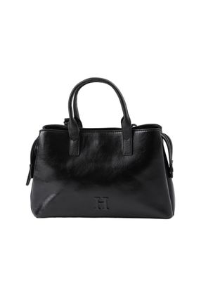 Cartera Bandolera Ecocuero Clara Negro Humana