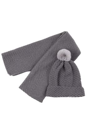 Set Bufanda + Gorro  Mercury Gris I-D