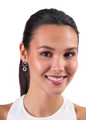 Imagen 2 del producto Aros Mediano Circles Negro Humana