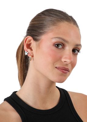 Imagen 2 del producto Set de 4 aros Lunaria Dorado y Plateado ID