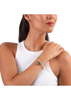 Imagen 2 del producto Pulsera Blanda Esmeral Dorado Humana