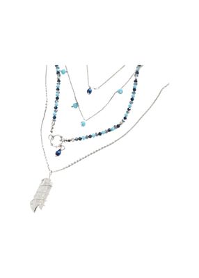 Imagen 1 del producto Collar Corto Hip Celeste Humana