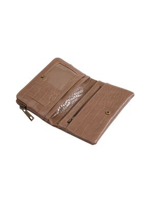 Imagen 2 del producto Billetera Chica Gisa Ecocuero Croco Café Humana