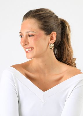 Imagen 2 del producto Aros Clip Elisa Dorado Humana