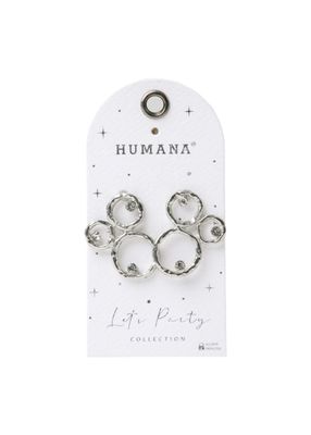 Imagen 2 del producto Aros Mediano Cali Plateado Humana