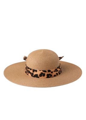 Sombrero Cinta Animal Print Café i-D