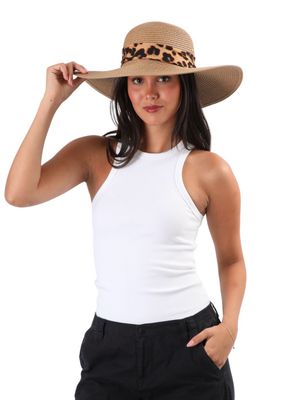 Imagen 2 del producto Sombrero Cinta Animal Print Café i-D