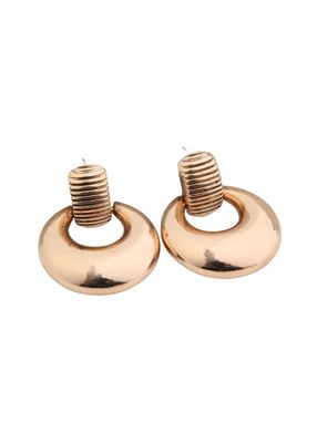 Aros Mediano Moon Dorado Fiesta Humana