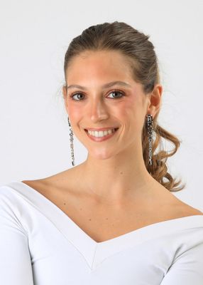 Imagen 2 del producto Aros Largos Sena Plateado Humana