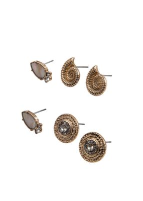 Set de Aros Ocean Dorado Humana