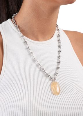 Imagen 2 del producto Collar Corto Piedra Plateado Humana