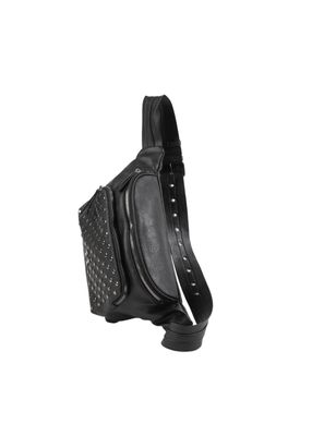 Imagen 2 del producto Banano Cleia Ecocuero Tachas Negro Humana