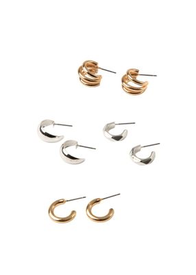 Set 4 Aros Mika Plateado Id