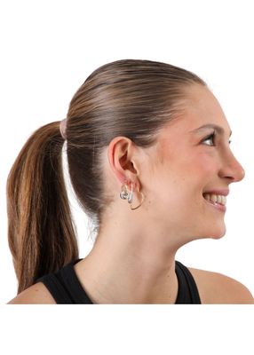 Imagen 2 del producto Set de 4 argollas Mar Plata y Dorado ID