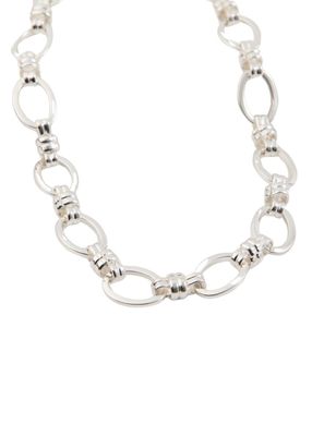 Collar Corto Genesis Plateado Humana