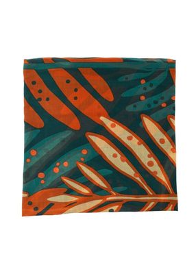 Pareo Estampado Hojas Jazmin Verde Id