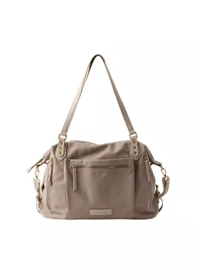 Cartera De Hombro Vittoria Canva Beige Humana