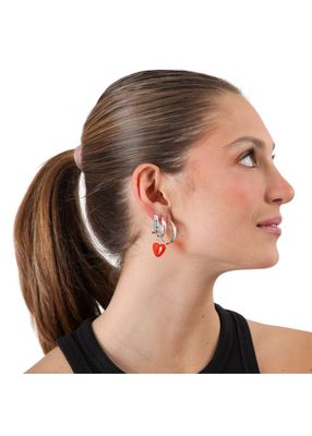 Imagen 2 del producto Set de 4 argollas Elara Plateado ID