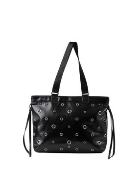 Cartera Tote Ecocuero Casey Negro Humana