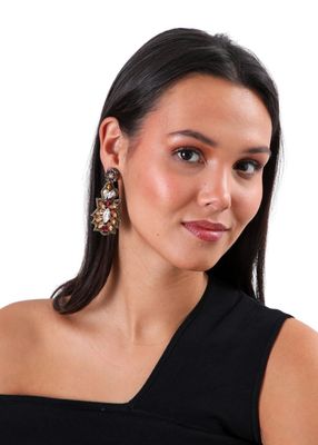 Imagen 2 del producto Aros Largos Larisa Dorado Humana