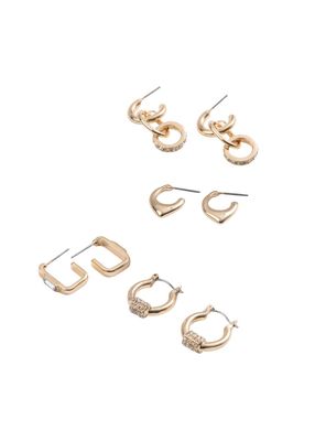 Set de 4 argollas Duna Dorado ID