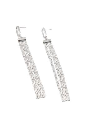 Aros Largo Roller Plateado Humana