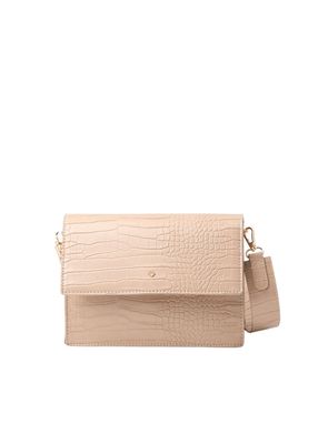 Cartera Bandolera Ecocuero Calais Beige  i-D