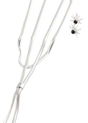 Imagen 1 del producto Set de aros y collar Estefanía Plateado ID