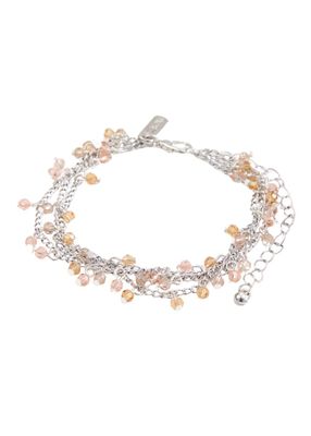 Pulsera Triple Cadenas Plateado Humana