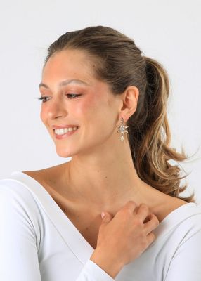 Imagen 2 del producto Aros Largos Aime Dorado Humana