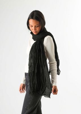 Imagen 2 del producto Pañuelo Liso Lino Negro Humana