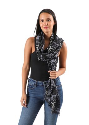 Imagen 2 del producto Pañuelo Estampado Dracena Negro I-D