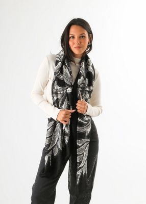 Imagen 2 del producto Pañuelo Estampado Jon Negro Humana