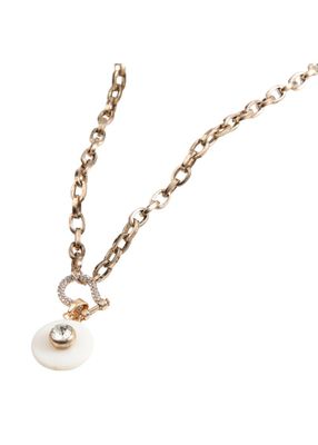 Collar Corto White Dorado Humana