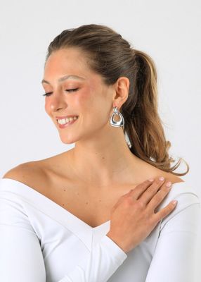 Imagen 2 del producto Aros Medianos Ilen Plateado Humana