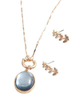 Set Collar y Aros 2 Dorado Humana