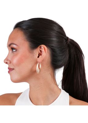 Imagen 2 del producto Aros Argolla Cerrada Dorado Humana