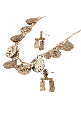 Set Collar Y Aros Jules Dorado Humana