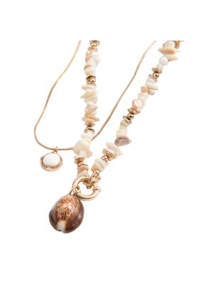 Collar corto Shells Dorado Humana