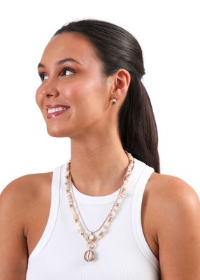 Imagen 2 del producto Collar corto Shells Dorado Humana