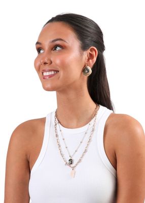 Imagen 2 del producto Set de Collar y Aros Dawn Dorado Humana