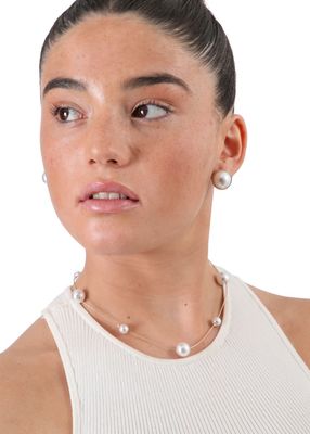 Imagen 2 del producto Set de aros y collar Pepa Dorado ID