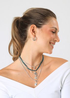 Imagen 2 del producto Collar Corto Zila Plateado Humana