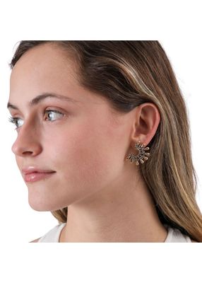 Imagen 2 del producto Aros Pegado Crown Dorado Humana