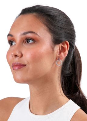 Imagen 2 del producto Aros Mediano Circles Plateado Humana