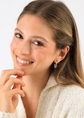 Imagen 2 del producto Aros Argollas Celi Plateado I-D